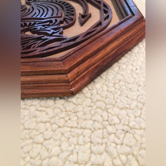 Wood Hand Carved Dragon Detailed Artwork Art Home Decor
Sold as shown in picture - Picture 12 of 12